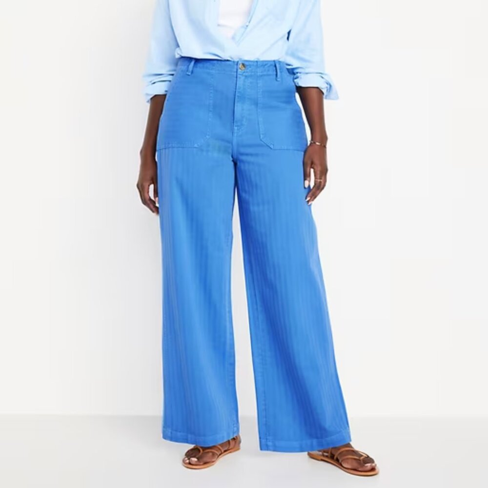 Old Navy High-Waisted Baggy Wide-Leg Jeans - NWT! - Picture 4 of 10